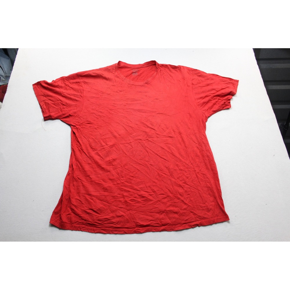 CSG T-Shirt Mens Double Extra Large Red Good Short Sleeve Crew Neck Solid